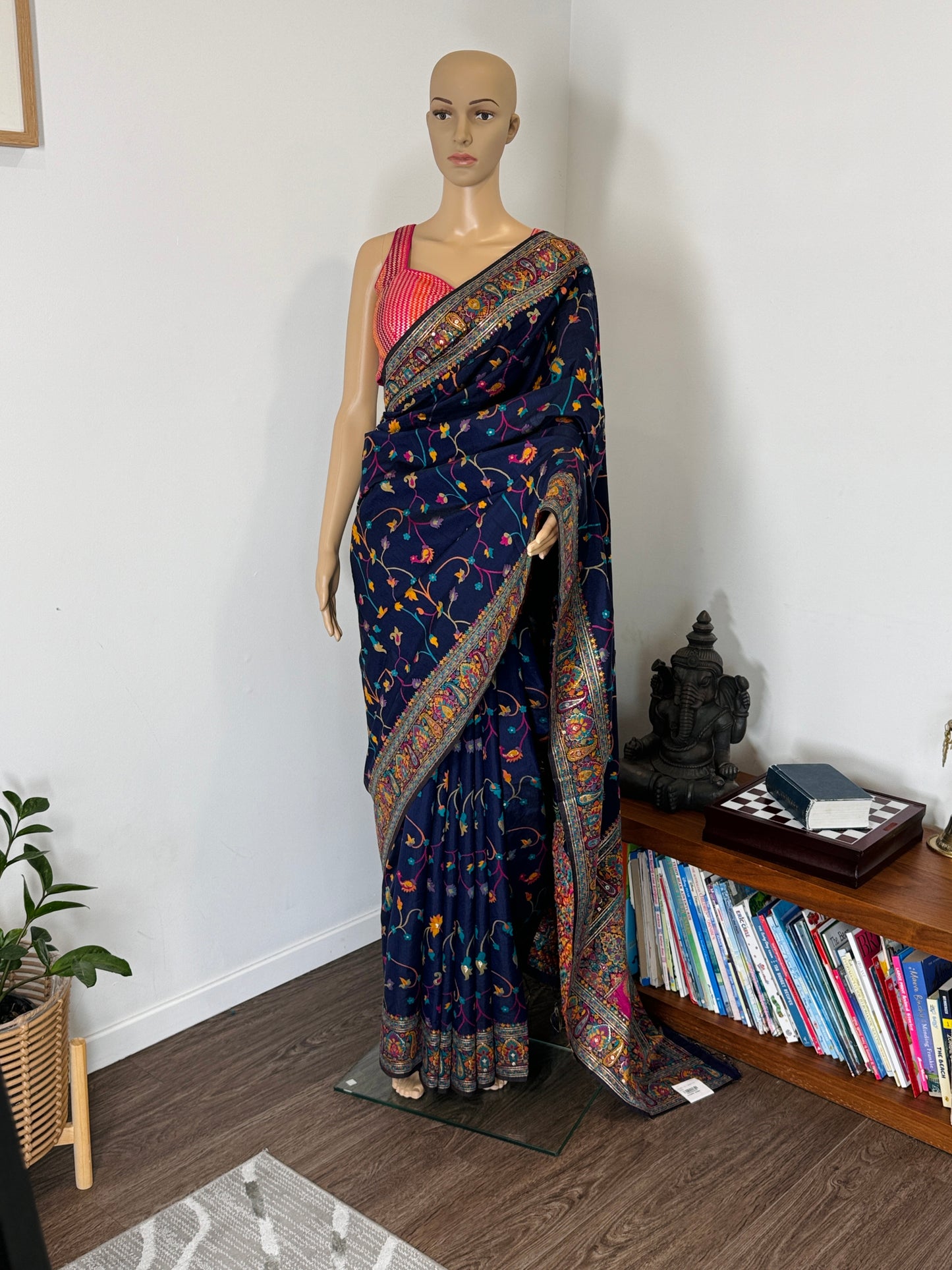 Pashmina silk saree