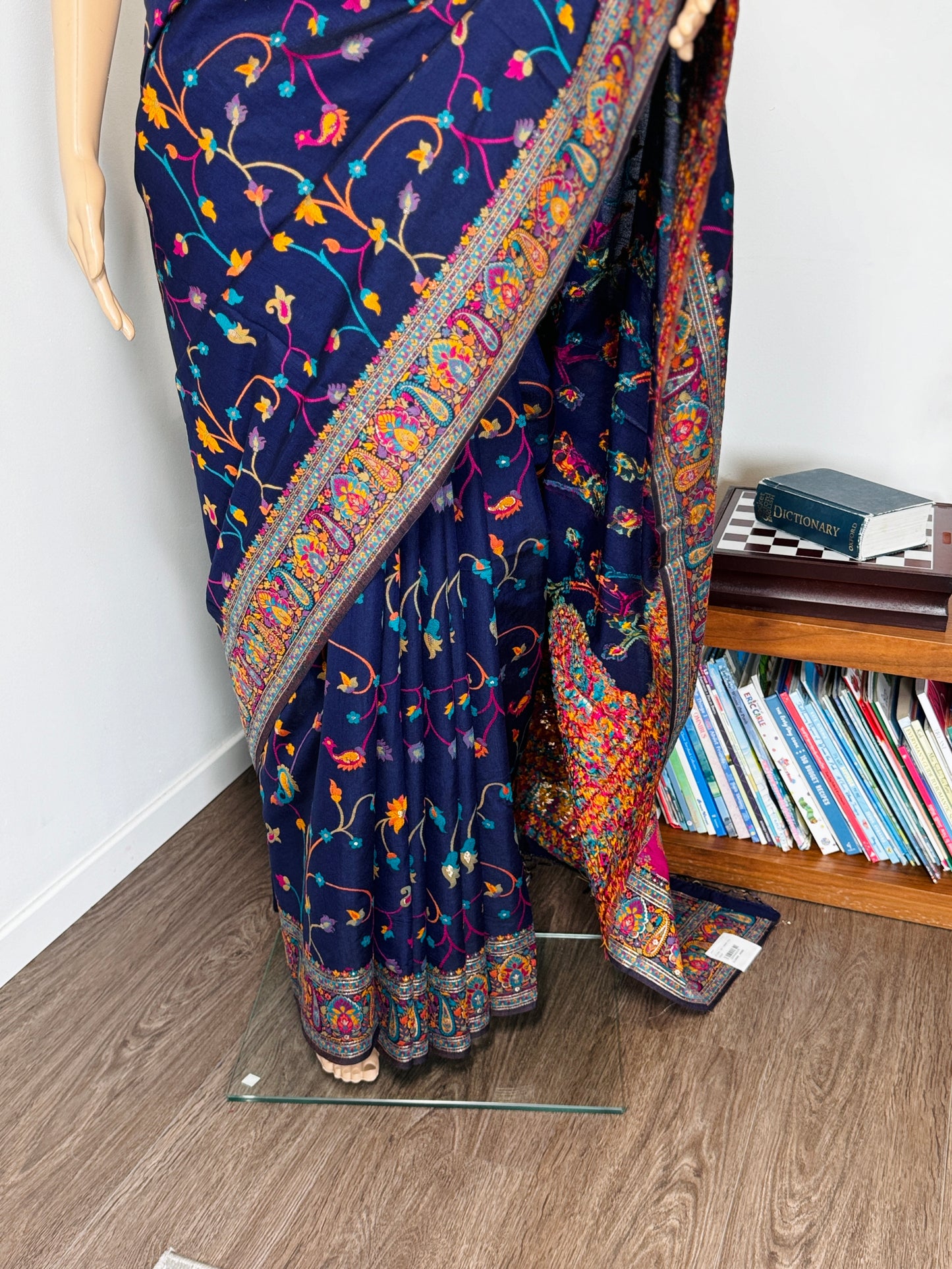 Pashmina silk saree