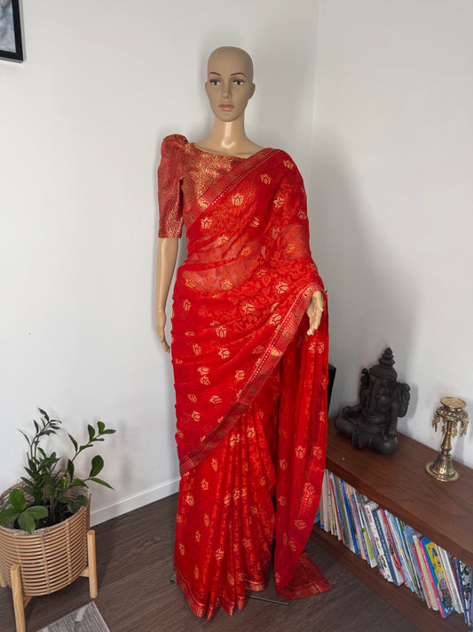 Chiffon brasso saree