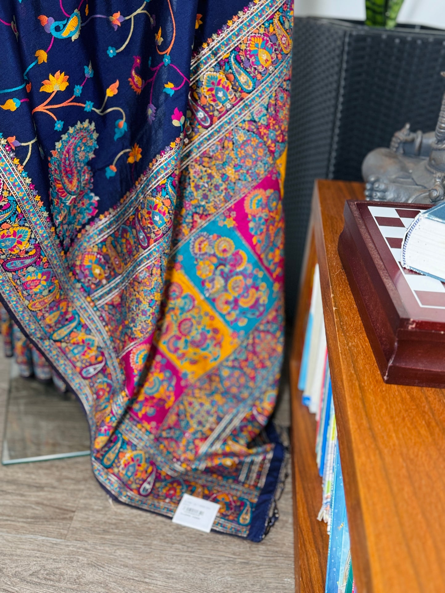 Pashmina silk saree