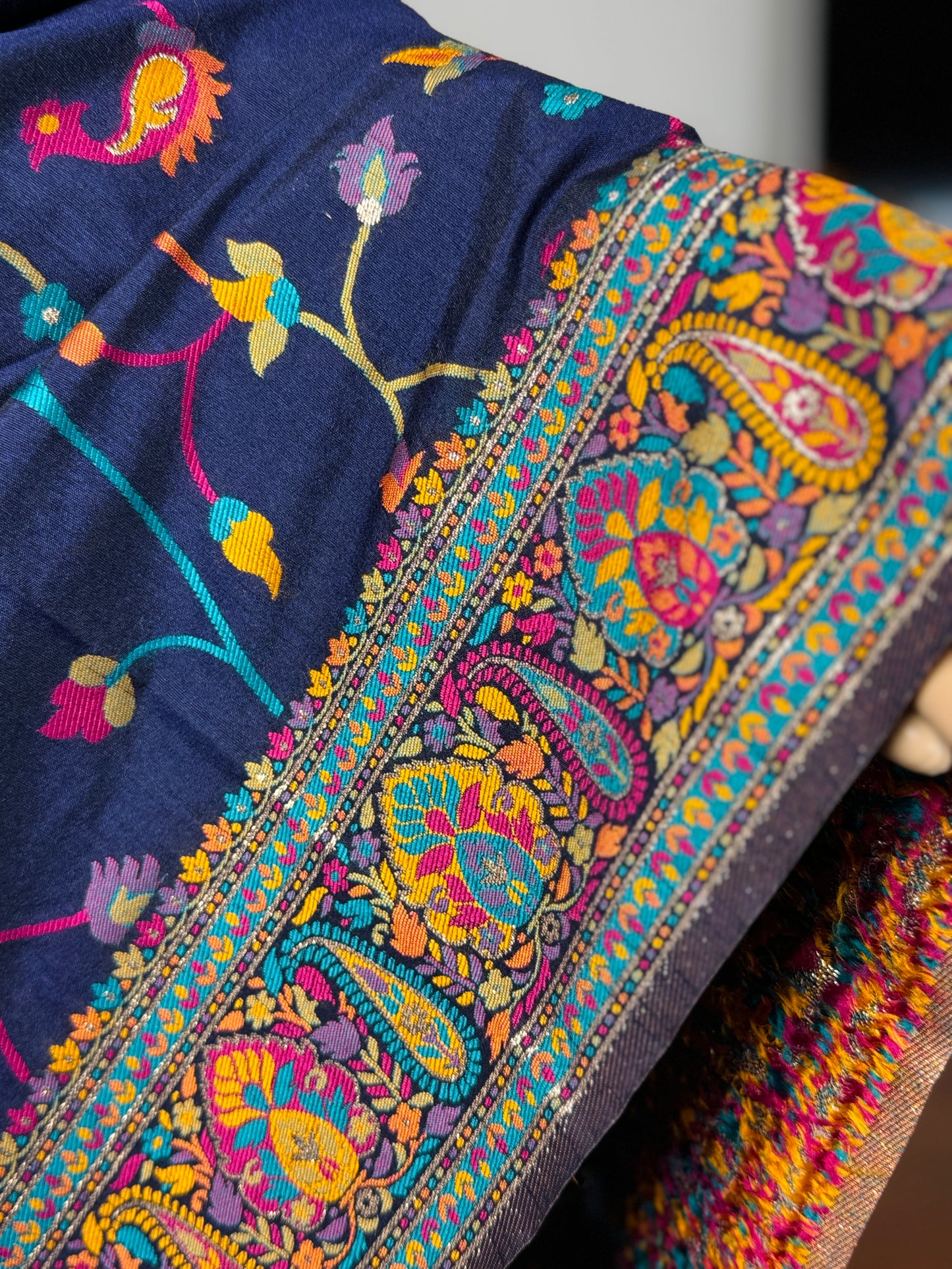 Pashmina silk saree