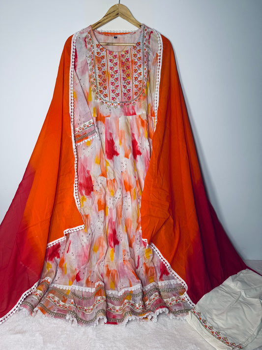 Anarkali/umbrella set