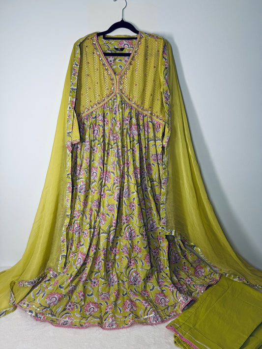 Cotton Anarkali set