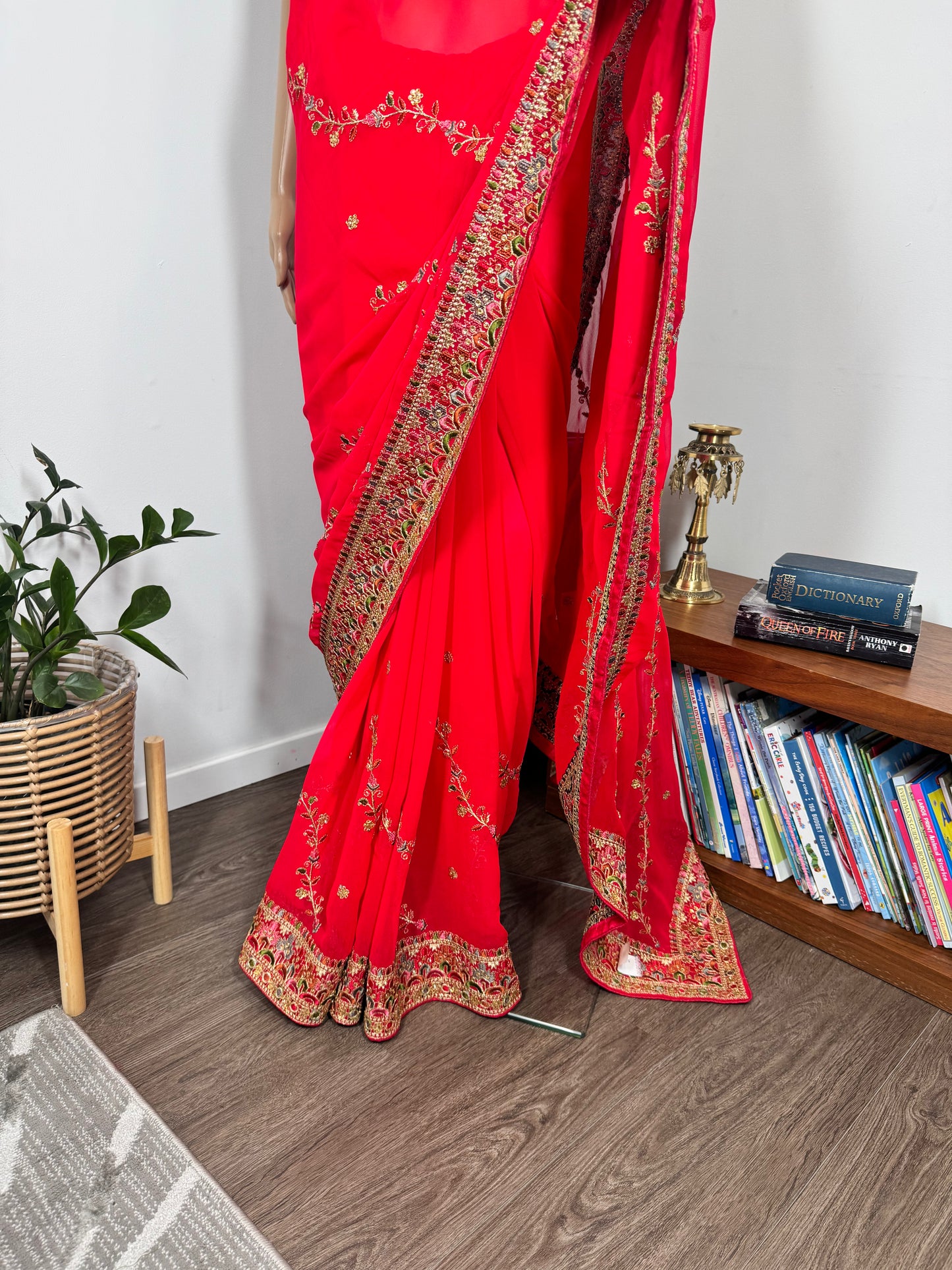 Red saree