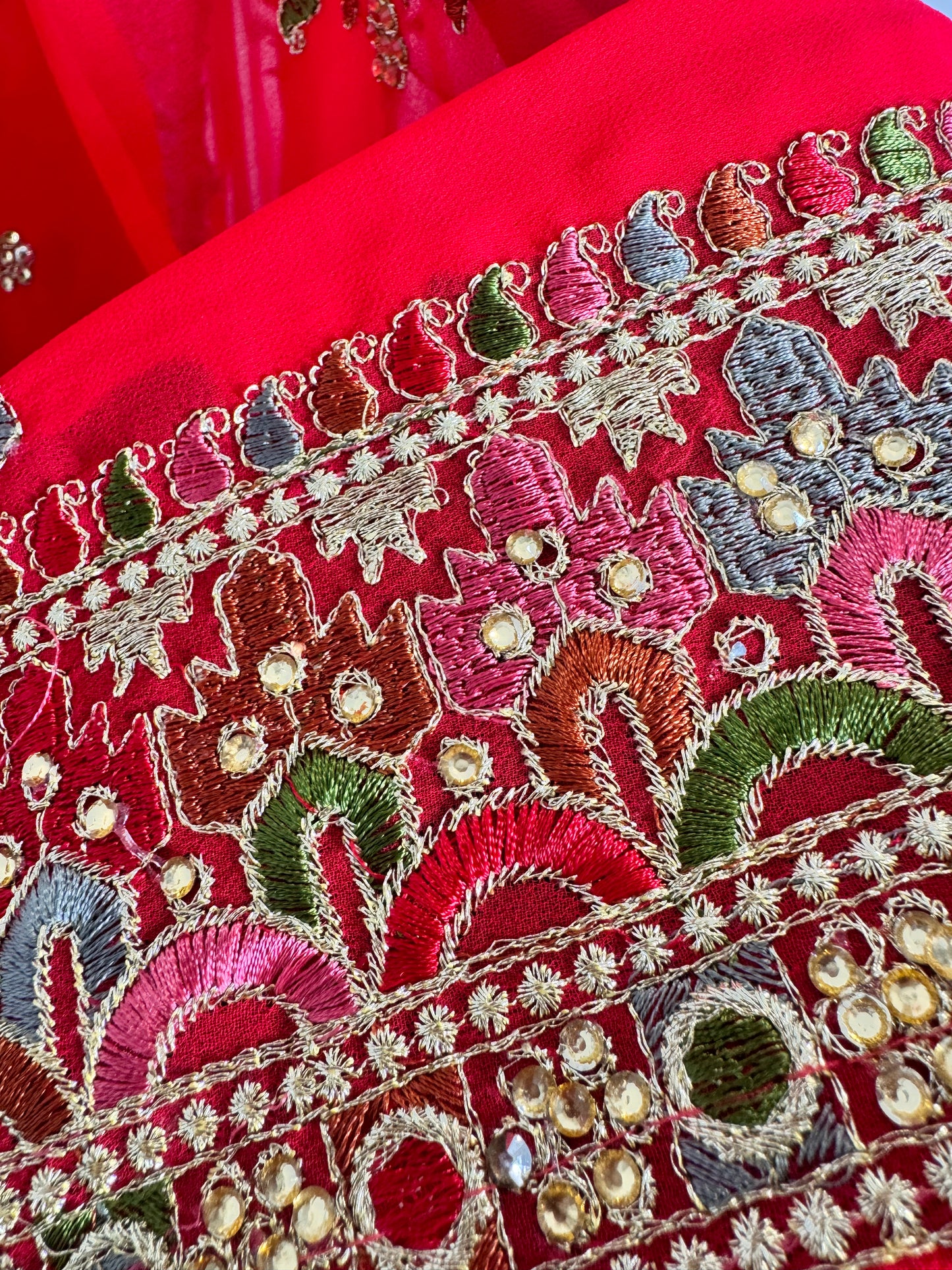Red saree